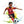 Water color art print of boy playing soccer